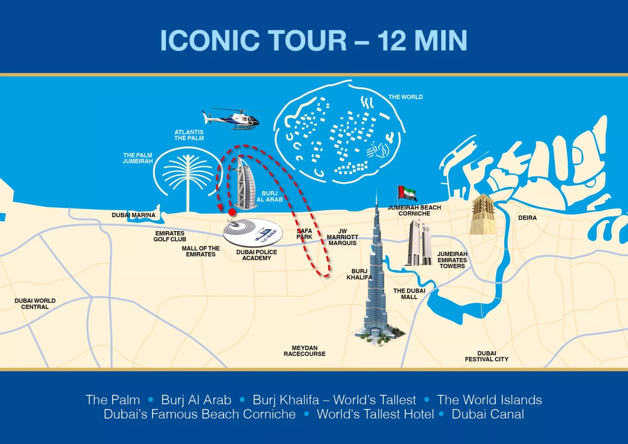 12-Mins Iconic Helicopter Ride in Dubai