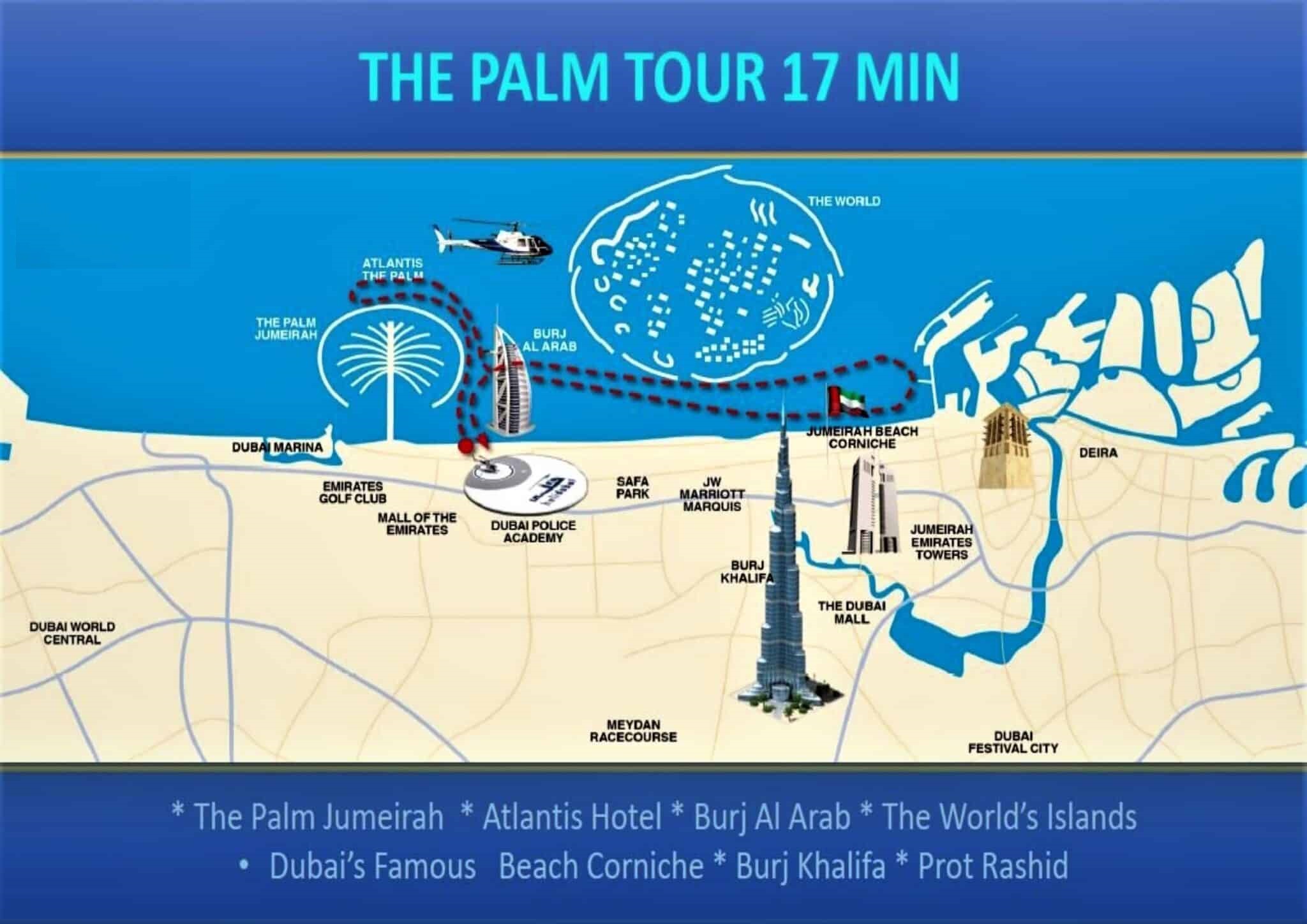 17-Mins Palm Helicopter Ride in Dubai